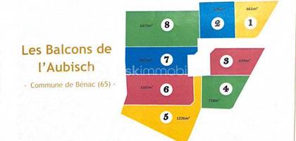 Terrain à Bénac en Hautes-Pyrénées (65) de 1226 m² à vendre au prix de 94500€