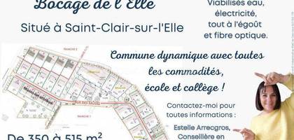 Terrain à Saint-Lô en Manche (50) de 480 m² à vendre au prix de 40500€