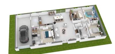 Terrain et maison à Levroux en Indre (36) de 118 m² à vendre au prix de 202250€ - 3