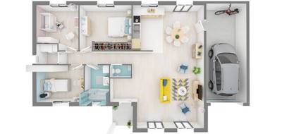 Terrain et maison à Pannessières en Jura (39) de 88 m² à vendre au prix de 228088€ - 4