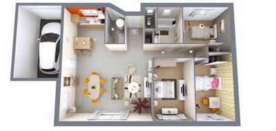 Terrain et maison à Bordeaux en Gironde (33) de 90 m² à vendre au prix de 330078€ - 4