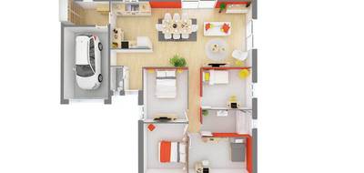Terrain et maison à Villebarou en Loir-et-Cher (41) de 78 m² à vendre au prix de 232857€ - 4
