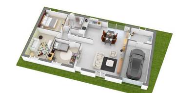 Terrain et maison à Levroux en Indre (36) de 91 m² à vendre au prix de 174000€ - 3