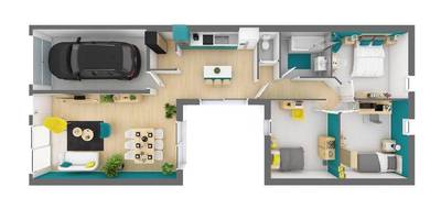 Terrain et maison à Beaune en Côte-d'Or (21) de 96 m² à vendre au prix de 318124€ - 3