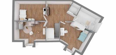 Terrain et maison à Moissey en Jura (39) de 109 m² à vendre au prix de 234410€ - 4