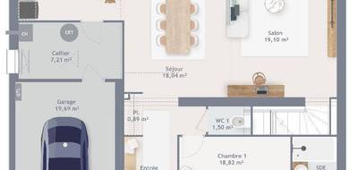 Terrain et maison à Alençon en Orne (61) de 160 m² à vendre au prix de 338000€ - 4