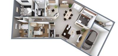 Terrain et maison à Bordeaux en Gironde (33) de 100 m² à vendre au prix de 344291€ - 3