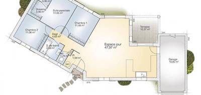 Terrain et maison à Cessenon-sur-Orb en Hérault (34) de 100 m² à vendre au prix de 297000€ - 4