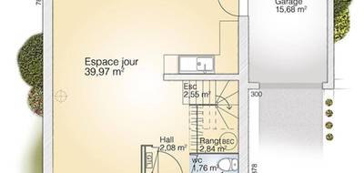 Terrain et maison à Alignan-du-Vent en Hérault (34) de 95 m² à vendre au prix de 305000€ - 4