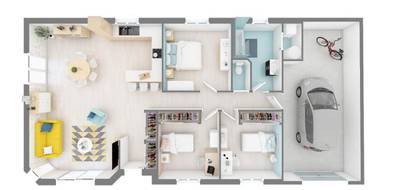 Terrain et maison à Vesoul en Haute-Saône (70) de 91 m² à vendre au prix de 499950€ - 4