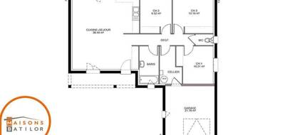 Terrain et maison à Autoreille en Haute-Saône (70) de 108 m² à vendre au prix de 228461€ - 4