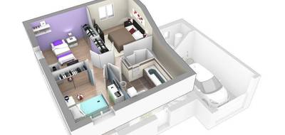 Terrain et maison à Saint-Alban-Leysse en Savoie (73) de 130 m² à vendre au prix de 379850€ - 4