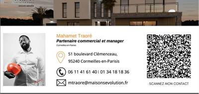 Terrain et maison à Montmagny en Val-d'Oise (95) de 96 m² à vendre au prix de 390000€ - 3