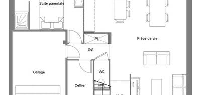 Terrain et maison à Hinges en Pas-de-Calais (62) de 100 m² à vendre au prix de 250000€ - 4
