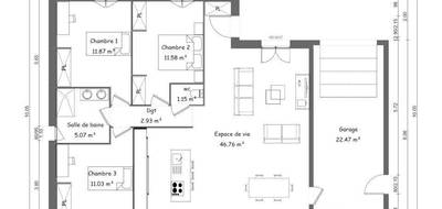 Terrain et maison à Bayeux en Calvados (14) de 95 m² à vendre au prix de 223700€ - 4