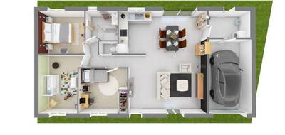 Terrain et maison à Levroux en Indre (36) de 91 m² à vendre au prix de 174000€ - 2