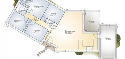 Terrain et maison à Alignan-du-Vent en Hérault (34) de 115 m² à vendre au prix de 338950€ - 4