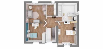 Terrain et maison à Villers-Farlay en Jura (39) de 119 m² à vendre au prix de 254290€ - 4