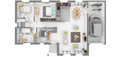 Terrain et maison à Chaucenne en Doubs (25) de 109 m² à vendre au prix de 207930€ - 4