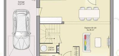 Terrain et maison à Éterville en Calvados (14) de 74 m² à vendre au prix de 245000€ - 4