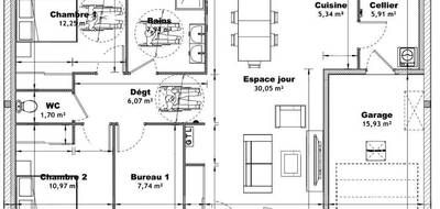 Terrain et maison à Bagnoles de l'Orne Normandie en Orne (61) de 88 m² à vendre au prix de 217427€ - 3