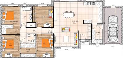 Terrain et maison à Écouflant en Maine-et-Loire (49) de 123 m² à vendre au prix de 350700€ - 4