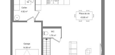 Terrain et maison à Semblançay en Indre-et-Loire (37) de 111 m² à vendre au prix de 261500€ - 4