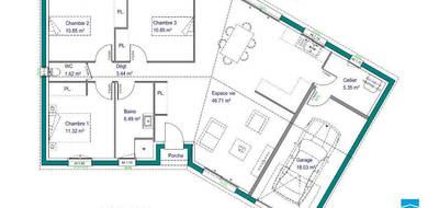 Terrain et maison à Couzeix en Haute-Vienne (87) de 96 m² à vendre au prix de 252750€ - 3