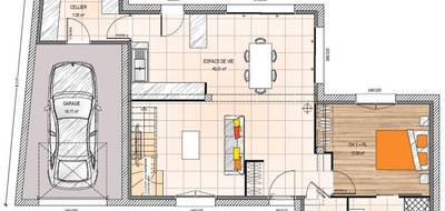 Terrain et maison à Baugé-en-Anjou en Maine-et-Loire (49) de 100 m² à vendre au prix de 225500€ - 4