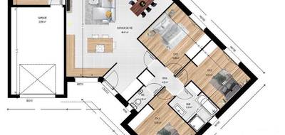 Terrain et maison à Écouflant en Maine-et-Loire (49) de 103 m² à vendre au prix de 277000€ - 4