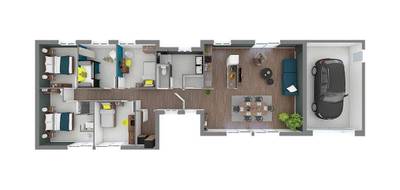 Terrain et maison à Évans en Jura (39) de 111 m² à vendre au prix de 307100€ - 4