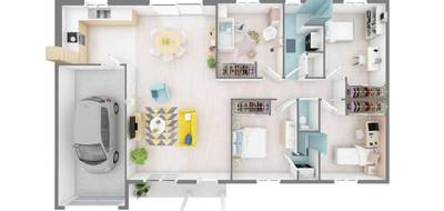 Terrain et maison à Mouzillon en Loire-Atlantique (44) de 80 m² à vendre au prix de 225464€ - 4
