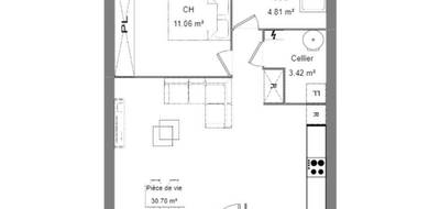 Terrain et maison à Roujan en Hérault (34) de 50 m² à vendre au prix de 186000€ - 4