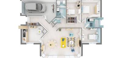 Terrain et maison à Fraisans en Jura (39) de 106 m² à vendre au prix de 228780€ - 4