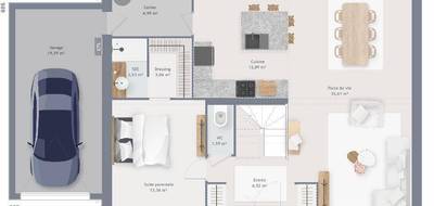 Terrain et maison à Alençon en Orne (61) de 155 m² à vendre au prix de 329400€ - 4