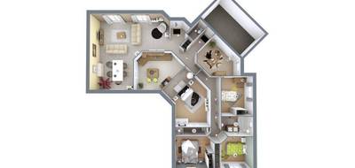 Terrain et maison à Créon en Gironde (33) de 146 m² à vendre au prix de 296964€ - 3