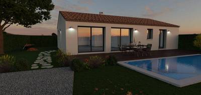 Terrain et maison à Granges-les-Beaumont en Drôme (26) de 100 m² à vendre au prix de 277443€ - 1
