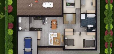 Terrain et maison à La Chapelle-Saint-Ursin en Cher (18) de 117 m² à vendre au prix de 249000€ - 4