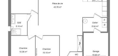 Terrain et maison à Montlouis-sur-Loire en Indre-et-Loire (37) de 80 m² à vendre au prix de 275600€ - 4
