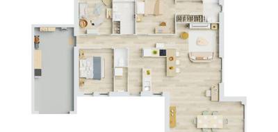 Terrain et maison à Chieulles en Moselle (57) de 100 m² à vendre au prix de 361254€ - 4