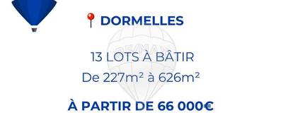 Terrain à Dormelles en Seine-et-Marne (77) de 404 m² à vendre au prix de 77000€ - 1