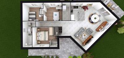 Terrain et maison à Boves en Somme (80) de 91 m² à vendre au prix de 249600€ - 2