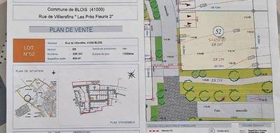 Terrain à Blois en Loir-et-Cher (41) de 459 m² à vendre au prix de 59000€ - 3