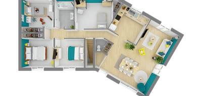Terrain et maison à Bignoux en Vienne (86) de 92 m² à vendre au prix de 240455€ - 4