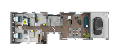 Terrain et maison à Cusset en Allier (03) de 90 m² à vendre au prix de 285045€ - 3