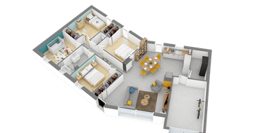 Terrain et maison à ST GERMAIN SUR MOINE en Maine-et-Loire (49) de 790 m² à vendre au prix de 238306€ - 3
