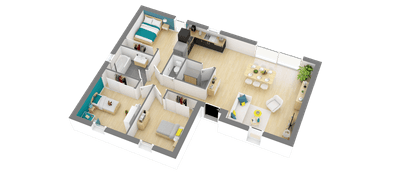 Terrain et maison à Chaingy en Loiret (45) de 791 m² à vendre au prix de 228953€ - 3