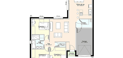 Terrain et maison à Beauvoir-sur-Niort en Deux-Sèvres (79) de 454 m² à vendre au prix de 204965€ - 3