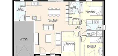 Terrain et maison à Dissay en Vienne (86) de 449 m² à vendre au prix de 186625€ - 3