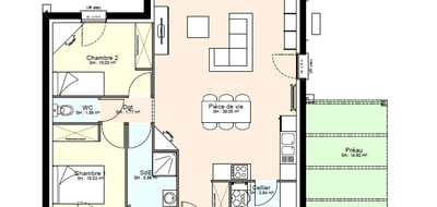 Terrain et maison à Échiré en Deux-Sèvres (79) de 306 m² à vendre au prix de 145916€ - 3
